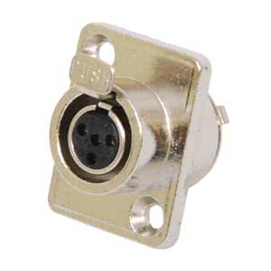 XLR female Einbaubuchsen