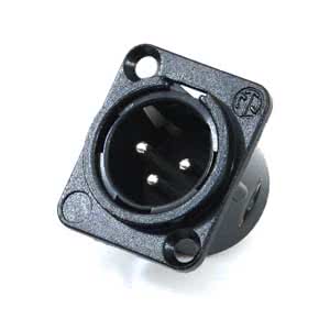 XLR male Einbaubuchsen