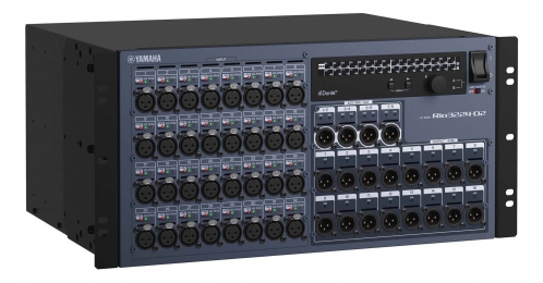 Yamaha RIO 3224 D2 przetworniki AD/DA DANTE, rack I/O 5U, 32 wejcia mic/line, 16 wyj liniowych, 4 Stereo AES/EBU