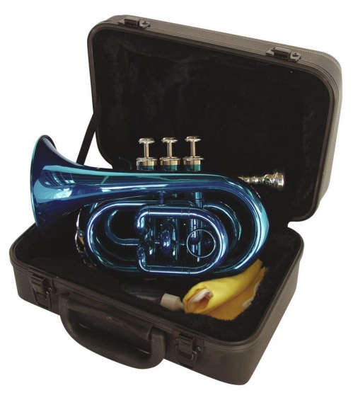 Dimavery TP-300 Bb Taschen -Trompete, blau