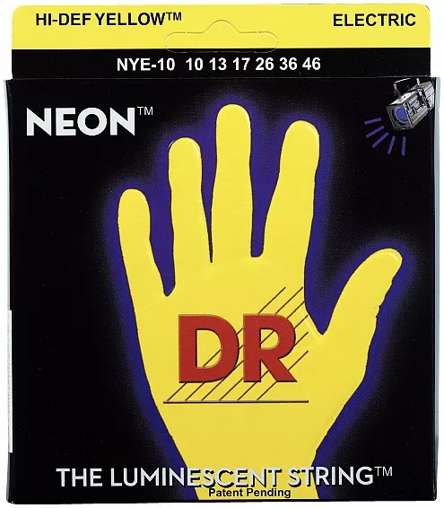 DR NYE7-10 NEON Hi-Def Yellow Set .010-.056 DR NYE7-10 NEON Hi-Def Yellow Set .010-.056