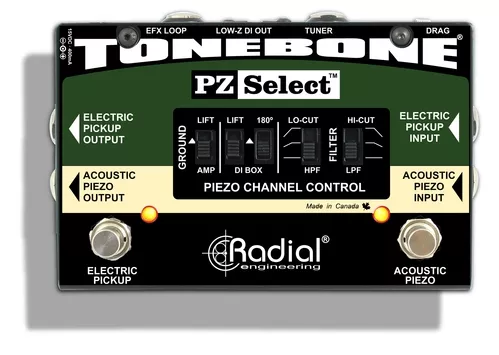 Radial Pz-Select Tonebone Pz Select Piezo Magnetic Pickup Selector Radial Pz-Select Tonebone Pz Select Piezo Magnetic Pickup Selector