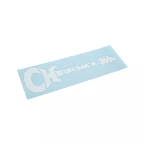 Charvel Diecut Sticker, White Charvel Diecut Sticker, White