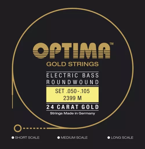 Optima 2399M (680435) Bassgitarren-Saiten Gold Strings Round Wound Set Optima 2399M (680435) Bassgitarren-Saiten Gold Strings Round Wound Set