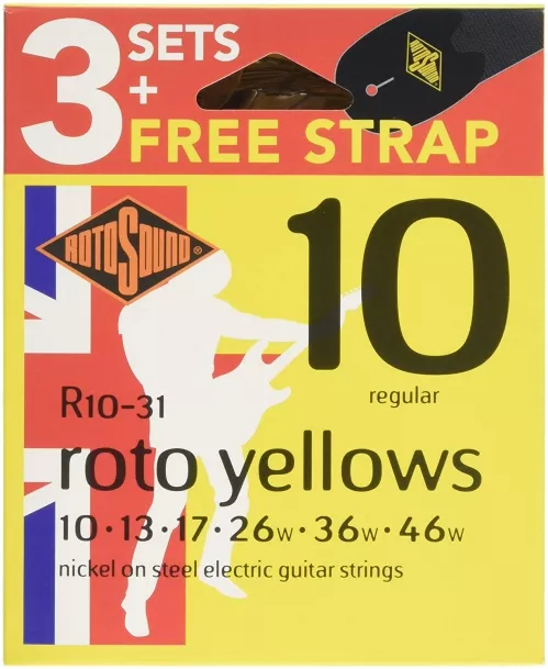Rotosound R-10 Roto Yellows Saiten für E-Gitarre Rotosound R-10 Roto Yellows Saiten für E-Gitarre