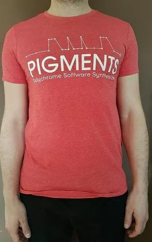 Arturia T-shirts Pigments czerwona S Arturia T-shirts Pigments czerwona S