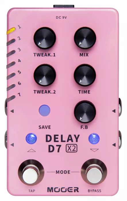 Mooer D7 X2 Digital Stereo Delay Gitarreneffekt Mooer D7 X2 Digital Stereo Delay Gitarreneffekt