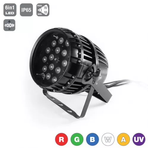 Flash Led Par 64 18x15w Rgbwa+Uv 6w1 Zoom Ip65 Led Flash Led Par 64 18x15w Rgbwa+Uv 6w1 Zoom Ip65 Led
