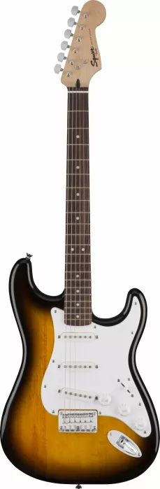 Fender Squier Bullet Stratocaster Hard Tail, Laurel Fingerboard, Brown Sunburst odprysk lakieru Fender Squier Bullet Stratocaster Hard Tail, Laurel Fingerboard, Brown Sunburst odprysk lakieru