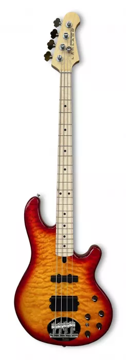 Lakland Skyline 44-02 Deluxe Bass, 4-String - Quilted Maple Top, Cherry Sunburst Gloss Lakland Skyline 44-02 Deluxe Bass, 4-String - Quilted Maple Top, Cherry Sunburst Gloss