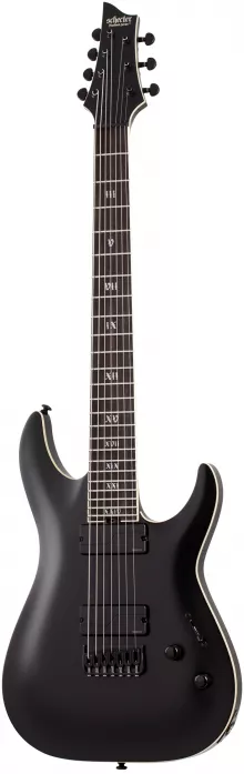 Schecter SLS Elite C-7 Evil Twin Satin Black electric guitar Schecter SLS Elite C-7 Evil Twin Satin Black electric guitar