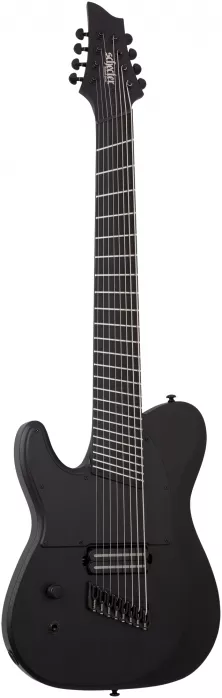 Schecter PT-8 Multiscale Black Ops  Satin Black Open Pore electric guitar Schecter PT-8 Multiscale Black Ops  Satin Black Open Pore electric guitar