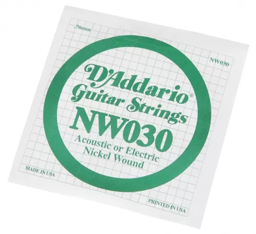 D′Addario NW030 Nickel Wound Einzelsaite D′Addario NW030 Nickel Wound Einzelsaite