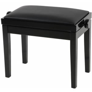 Grenada BG 27 piano bench, gloss black, leather eco