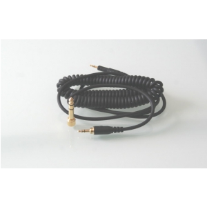 Audio Technica abnehembares 3,0 m Spiralkabel fr ATH-M50x und ATH-M40x, schwarz