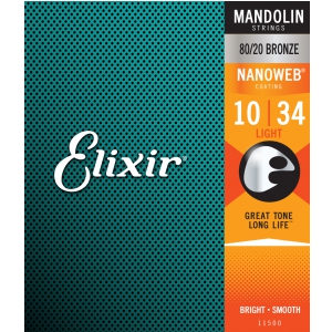 Elixir 11500 Mandoline 80/20 Bronze NW 10-34 Light