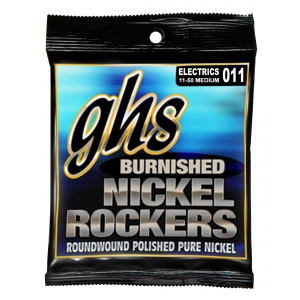 GHS Burnished Nickel Rockers STR ELE M 011-050