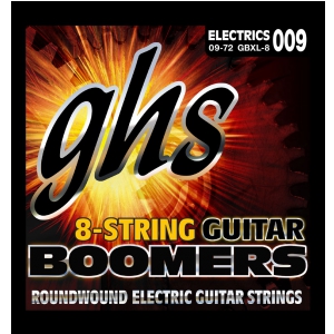 GHS Guitar Boomers E-Gitarren-Saiten, 8-str. Extra Light, .009-.072