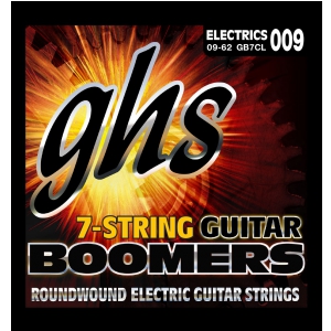 GHS Guitar Boomers E-Gitarren-Saiten, 7-str. Custom Light, .009-.062