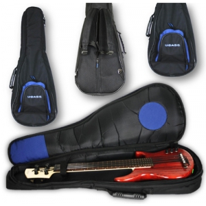 Kala Deluxe Bag, Solid Body U-Bass, Blue Logo