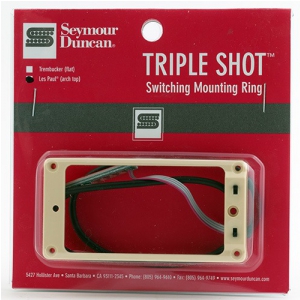 Seymour Duncan Sts 2s Cre Triple Shot, Switching Mounting Ring Set, Arched - Creme