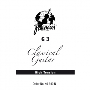 Framus Classic - Konzertgitarren-Saite, G 3, .040, plain, High Tension