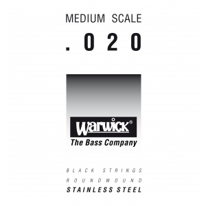 Warwick 39020 Black Label.020, Medium Scale, Bassgitarren-Saite