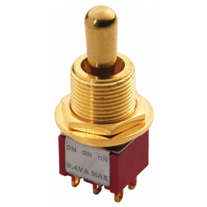 Mec Maxi Toggle switch Gold ON