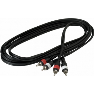RockCable Patch-Kabel - 2 x RCA to 2 x RCA - 3 m / 9.8 ft.s