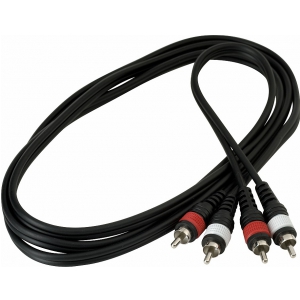 RockCable Patch-Kabel - 2 x RCA to 2 x RCA - 1.8 m / 5.9 ft.