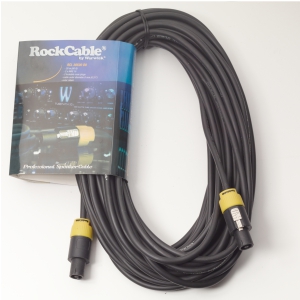 RockCable Lautsprecher-Kabel - lockable coaxial plug, 2-pin, 20 m / 65.6 ft.