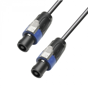 Adam Hall Cables K 4 S 215 SS 1000 Lautsprecherkabel 2 x 1,5 mm² 4-Pol Standard-Lautsprecherstecker 10 m 