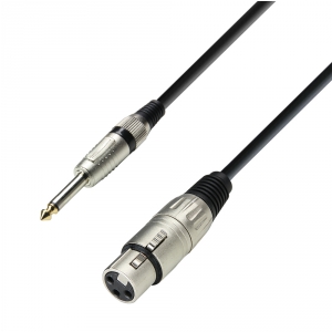 Adam Hall Cables K3 MFP 1000 Mikrofonkabel XLR female auf 6,3 mm Klinke mono 10 m 