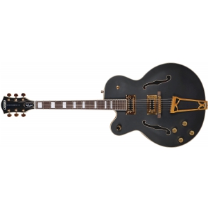 Gretsch G5191bk Tim Armstrong Signature Electromatic Hollow Body, Left-Handed, Gold Hardware, Flat Black