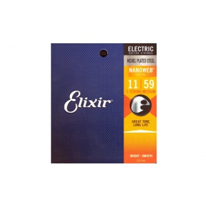 Elixir 12106 Nanoweb Saiten fr E-Gitarre 7-Saiter 11-59