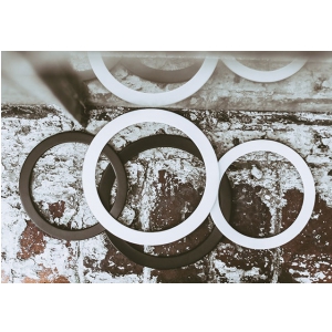 Code WH4 Port Hole Black, Schlagzeugfell-Schallloch-Abdeckung, schwarz