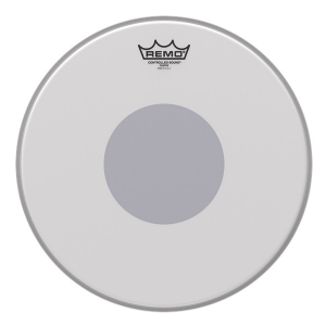 Remo Controlled Sound Coated Black Dot 10 ″wei, mit einem Punkt beschichtet, Trommelfell
