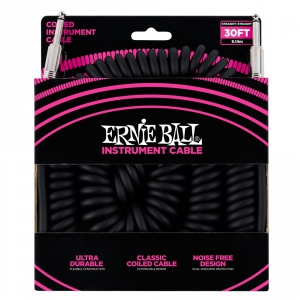 Ernie Ball 6044 Spiralkabel 9,14 m, Schwarz