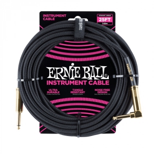 Ernie Ball 6058 Instrumentenkabel 7,62 m, Schwarz