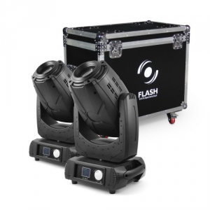 Flash 2x 3R Moving Head 3in1 BEAM+SPOT+WASH + case