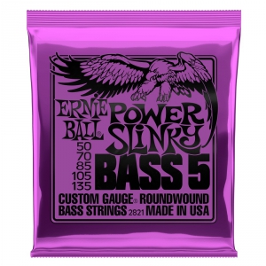 Ernie Ball 2821 NC 5 #8242;s Power Slinky Bass Saiten fr Bassgitarre