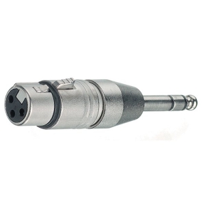 Neutrik NA3FP 3-polige XLR Kabelbuchse - Stereo 6.35 mm Klinkenstecker (Tip, Ring, Sleeve Kontakt)