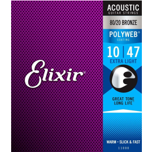 Elixir 11000 PW Extra Light 80/20 Bronze Saiten fr Westerngitarre