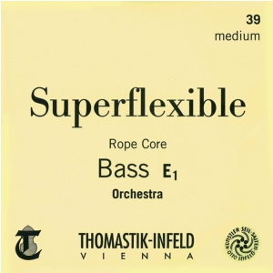 Thomastik (644433) Kontrabass-Saiten Superflexible Rope Core - Fis/F# 4/4 - 39S