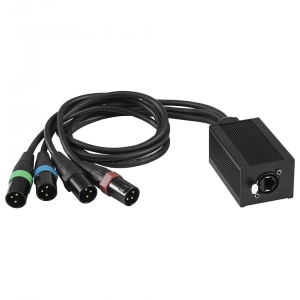 Eurolite DNK-1 Kabelsplitter RJ45/4 x XLR 3-polig, male