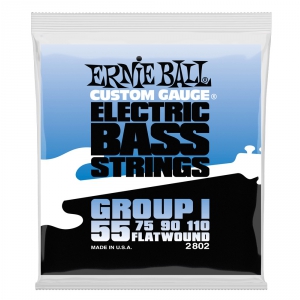 Ernie Ball 2802 Flatwound Bass Saiten fr Bassgitarre 50-110