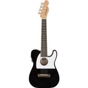 Fender Fullerton Telecaster Black Konzert-Ukulele