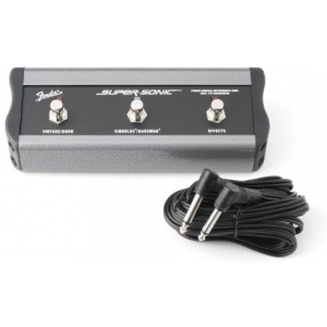 Fender 3-Button Footswitch: Vintage & Burn/Vibrolux & Bassman/Effects, 1/4″ Connector