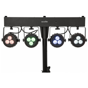 Eurolite KLS-120 Kompakt-Lichtset mit 4 RGBW-Spots
