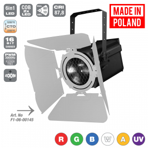 Flash Pro LED Fresnel Lantern ZOOM Mk2 300W RGBWA+UV